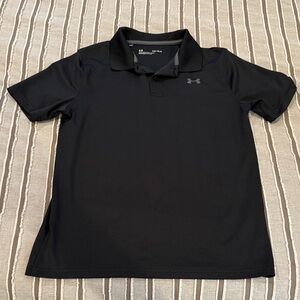 Boys UNDER ARMOUR Polo Shirt in Black SZ L